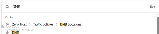 DNS interface