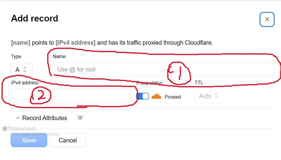 Fill DNS record